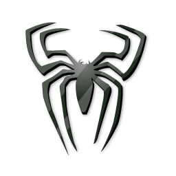 Black Spider Sticker