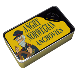 Futurama Angry Norwegian Anchovies Sticker