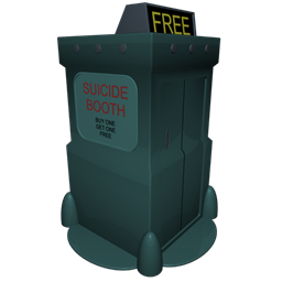 Futurama Suicide Booth Sticker