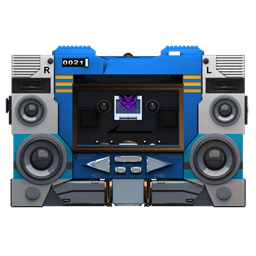 Transformers Soundwave No Tape Front Sticker