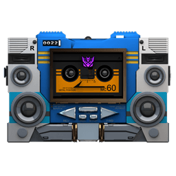 Transformers Soundwave Tape Front Sticker