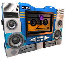 Transformers Soundwave Tape Side Sticker