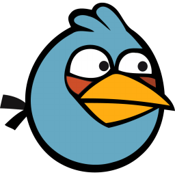 Angry Bird Blue Sticker