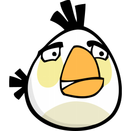 Angry Bird White Sticker