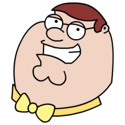 Peter Griffen Tux Head Sticker