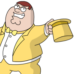 Peter Griffen Tux Zoomed Sticker