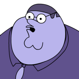 Peter Griffin Blueberry Zoomed 2 Sticker