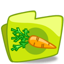 Carrot Green Folder Sticker