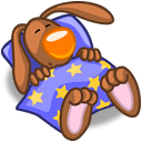 Rabbit Sleeping Sticker