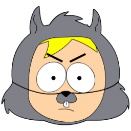 Butters Squirrel Head Sticker