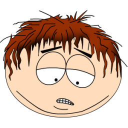Cartman Exhausted Head Sticker