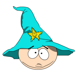 Cartman Gandalf Head Sticker