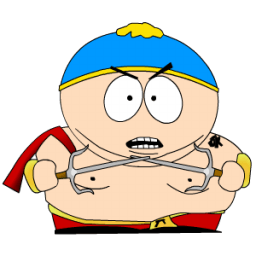 Cartman Ninja Crossed Sticker