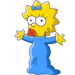 Maggie Simpson Sticker