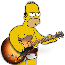 Garage Band Homer Sticker