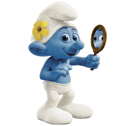 Vanity Smurf Sticker