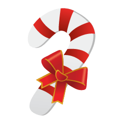 Christmas Candy Cane Sticker