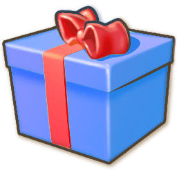 Giftbox Blue Sticker