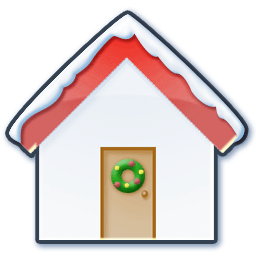 Home Snow Sticker