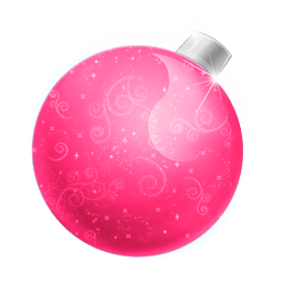 Christmas Ball Pink Sticker