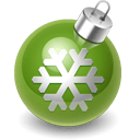 Xmas Decoration Green Sticker