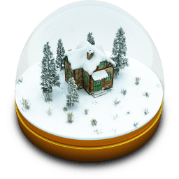 Xmas Snow Globe Sticker