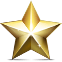 Golden Star Sticker