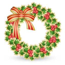 Xmas Wreath Sticker