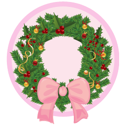 Christmas Wreath Sticker