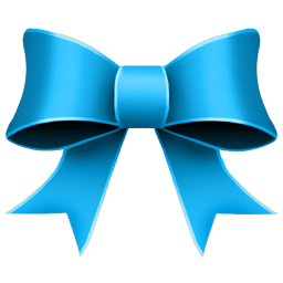 Ribbon Blue Sticker