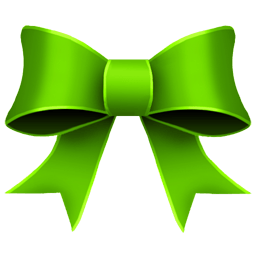 Ribbon Green Sticker