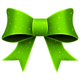 Ribbon Green Pattern Sticker