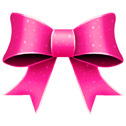 Ribbon Pink Pattern Sticker