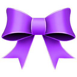 Ribbon Purple Sticker