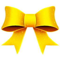 Ribbon Yellow Pattern Sticker