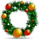 Christmas Wreath Sticker