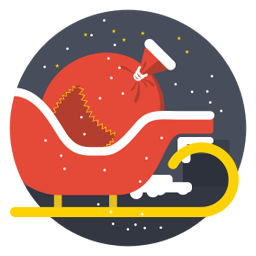 Santa Cart Sticker