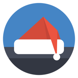 Santa Hat Sticker