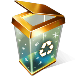 X-mas Recycle Bin Empty Sticker