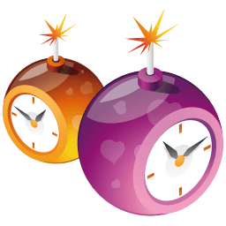 X-mas Clocks Sticker