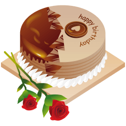 Happy Birthday Cake Sticker