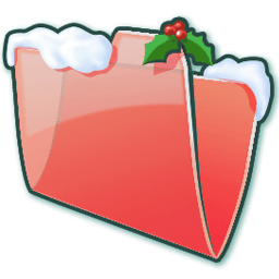 X-mas Folder Snow Sticker