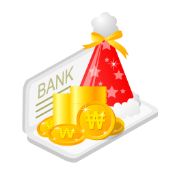 Christmas Bank Money Sticker