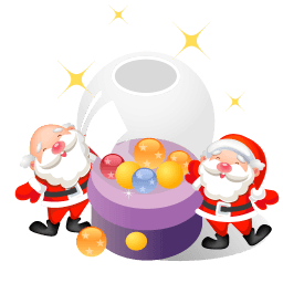 Santa Christmas Balls Sticker