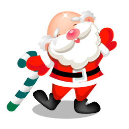 Santa Dancing Sticker