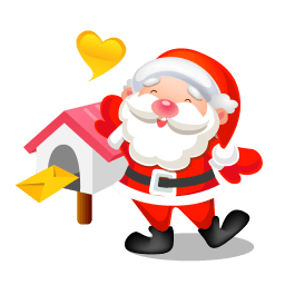 Santa Mail Sticker