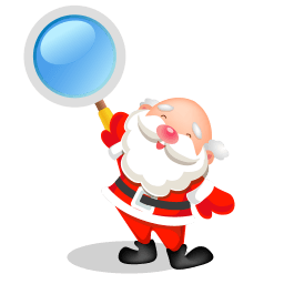 Santa Search Sticker