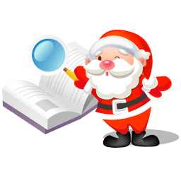 Santa Search Book Sticker