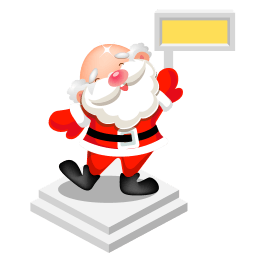 Santa Sign Sticker