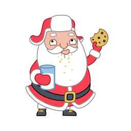 Santa Cookies Sticker